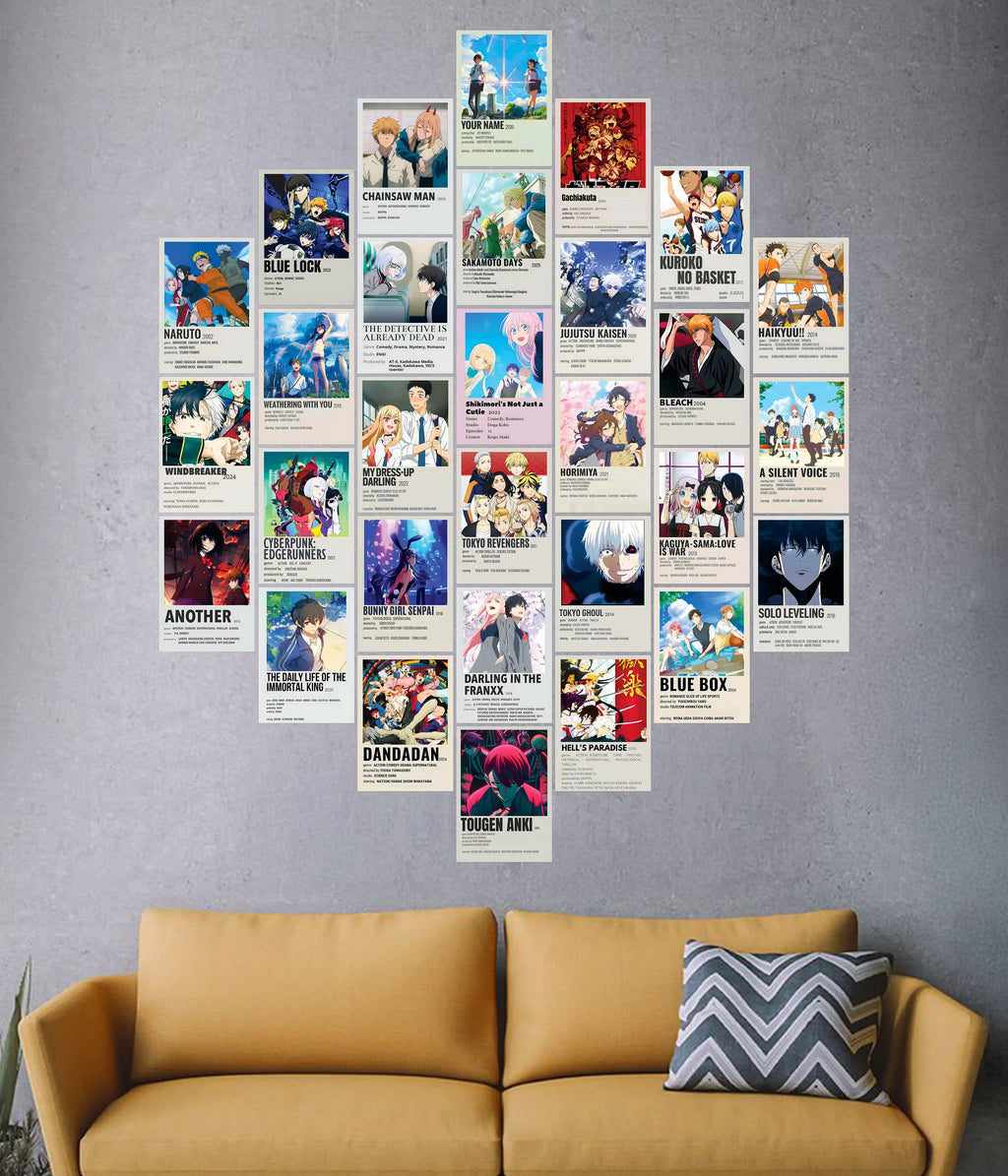 30-Piece Ultimate Anime Universe Poster Set