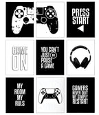 9 Piece Gaming Posters Set – Ultimate Wall Art for Gamers