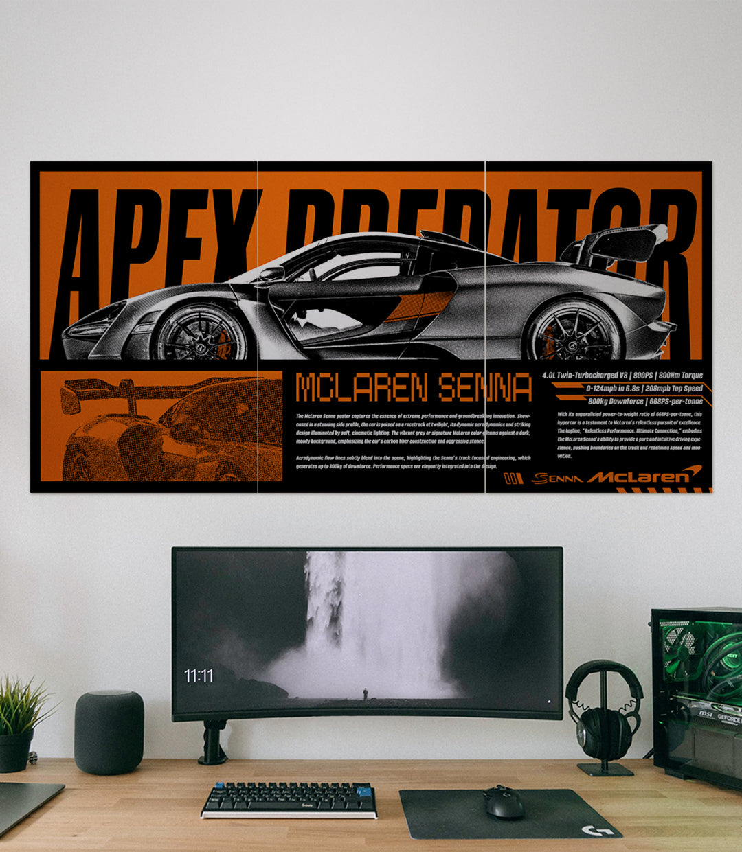 APEX PREDATOR X MCLAREN SENNA | CAR SET | 3 Piece Set