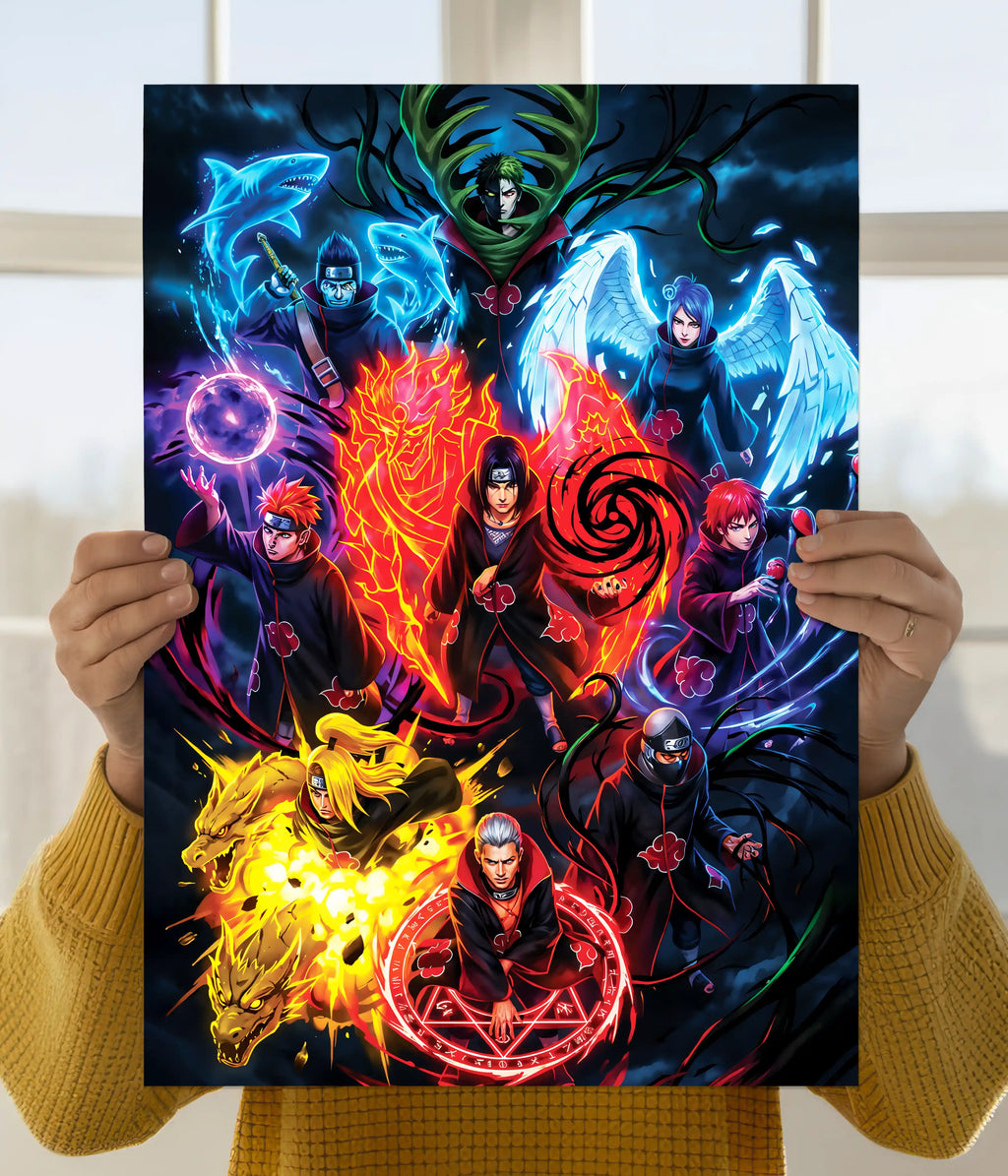 Akatsuki Rising – Naruto Villains Wall Poster Main Image - Everanta