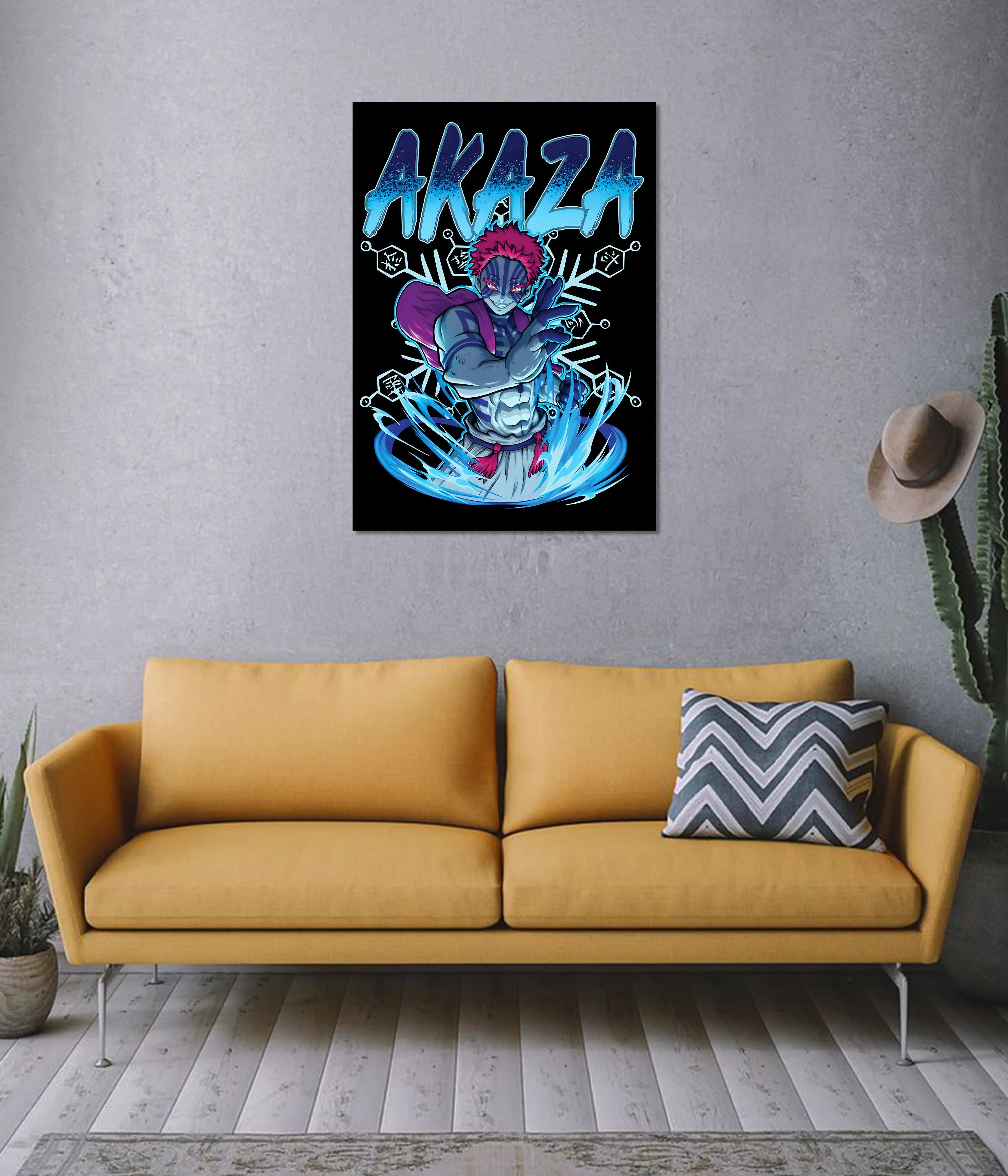 Akaza Demon Slayer Wall Poster