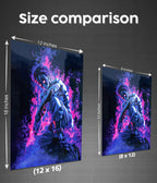 Akaza – Upper Moon Rage Metal Poster