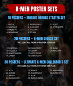 X-Men Poster Set — Mutant Heroes & Villains Wall Posters