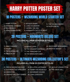 Harry Potter Poster Set — Magical Posters of Hogwarts & Wizards