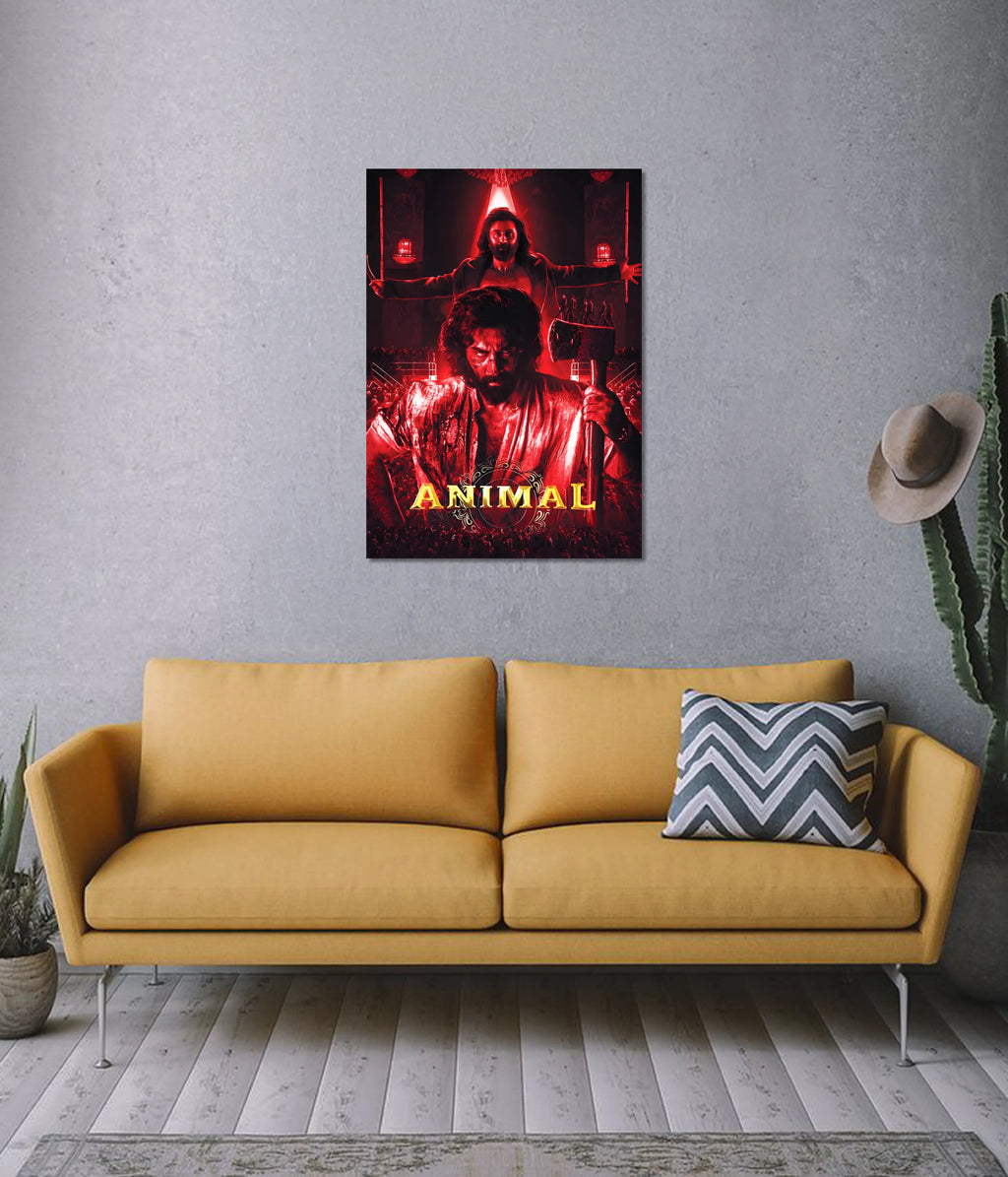 Animal – Intense Red Rage Wall Poster