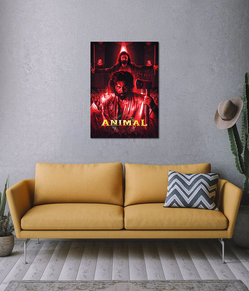 Animal – Intense Red Rage Wall Poster