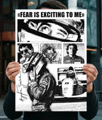 Ayrton Senna – Fearless Quote F1 Racing Poster Main Image - Everanta
