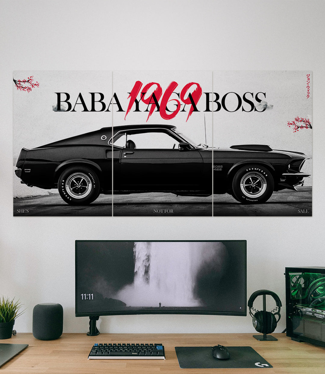 BABA YAGA BOSS x 1969 FORD MUSTANG | Car Set | 3 Piece Set