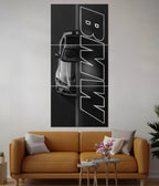 BMW Black & White Split Poster