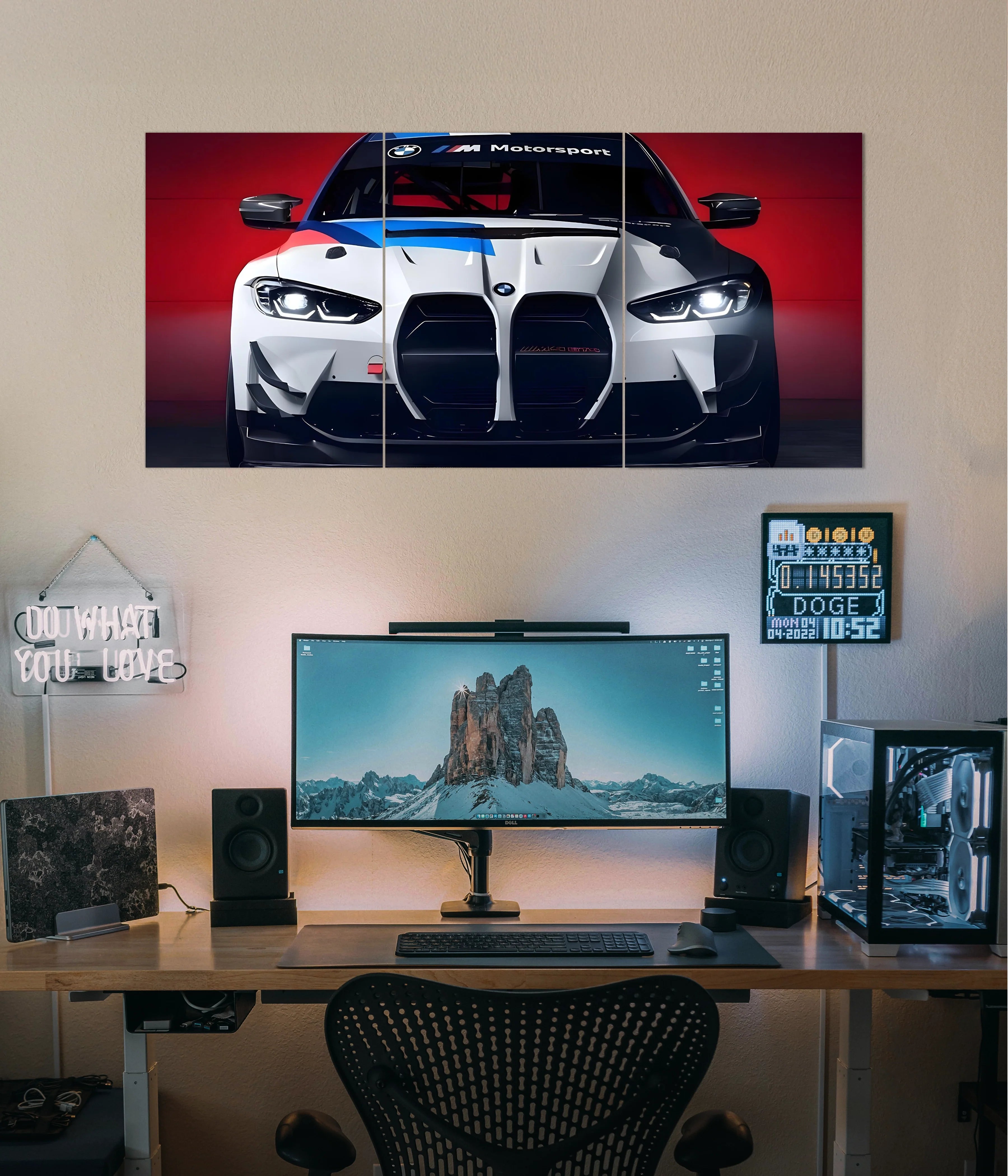 BMW M Motorsport Car Split Poster Set Main Image - Everanta