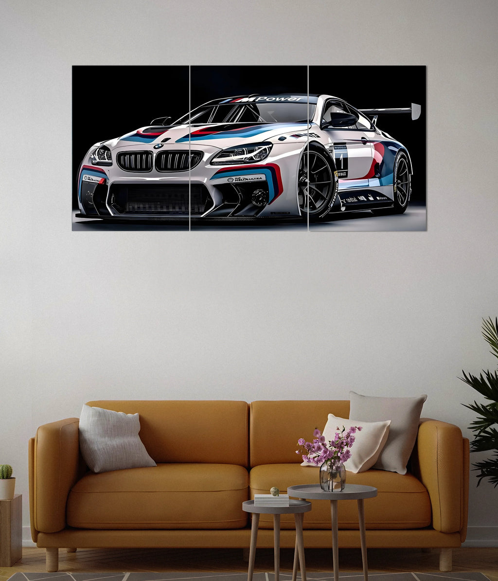 BMW Race Car Split Poster Set