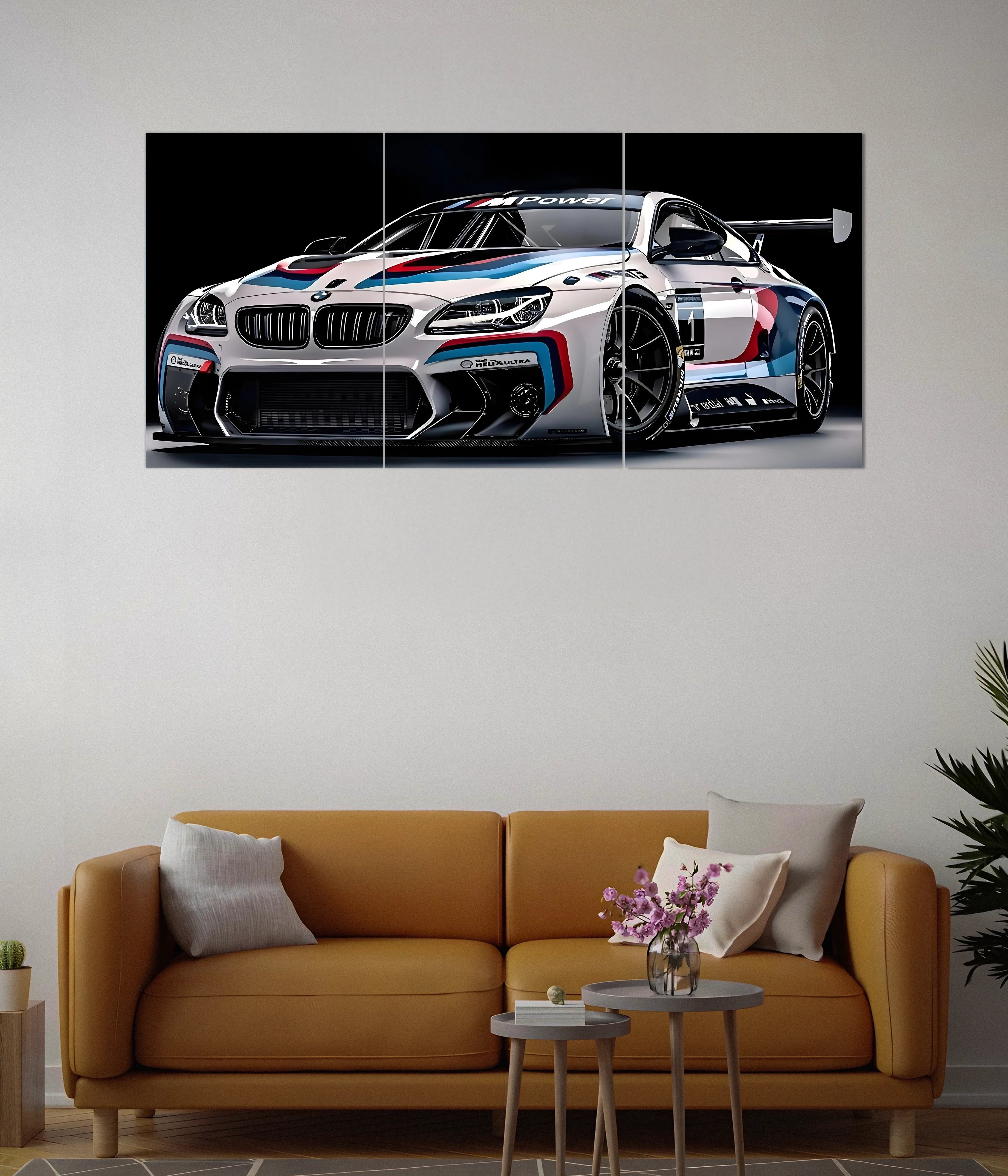 BMW Race Car Split Poster Set