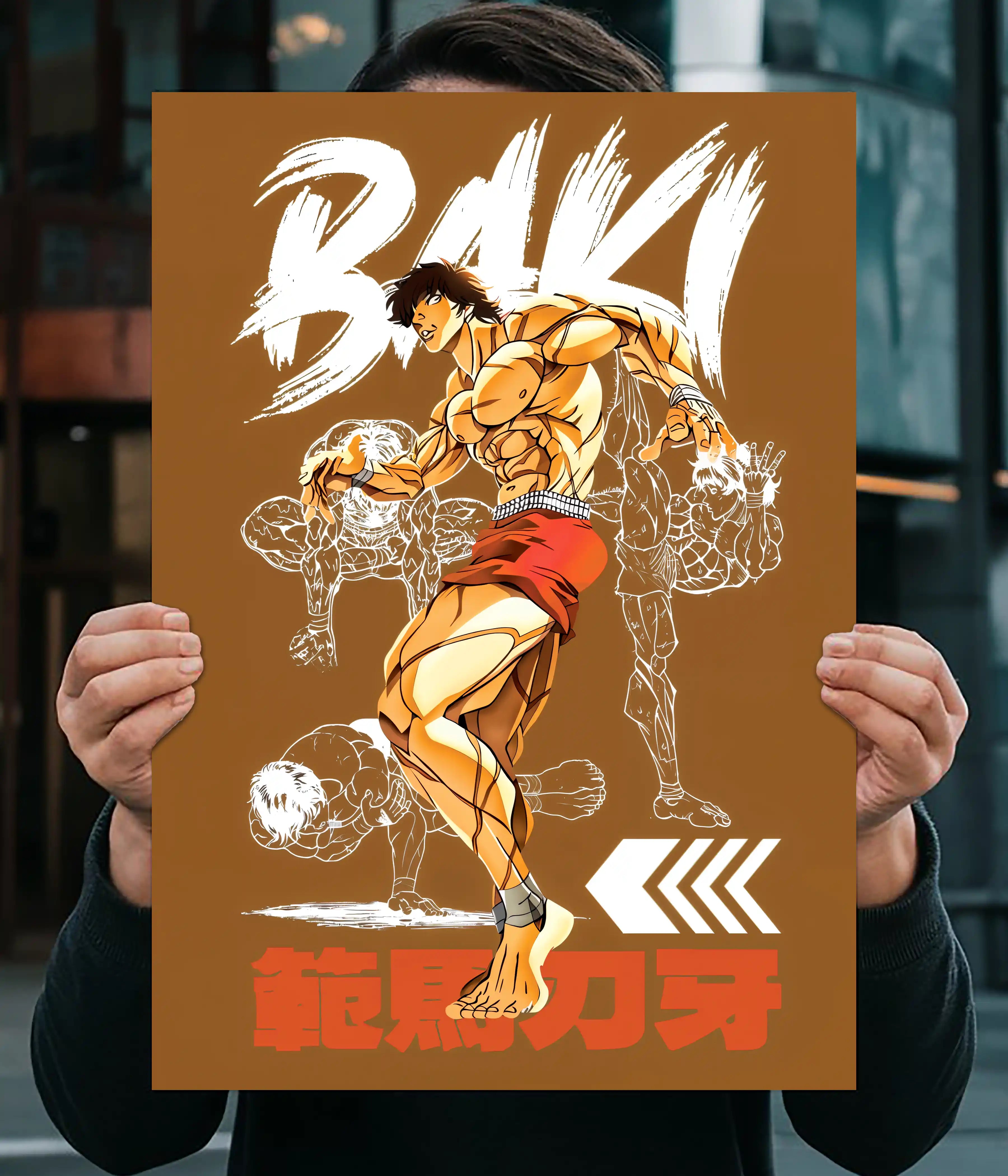 Baki Hanma Action Pose Anime Wall Poster Main Image - Everanta