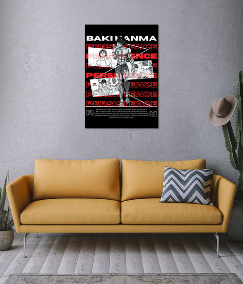 Baki Hanma Persistence Wall Poster