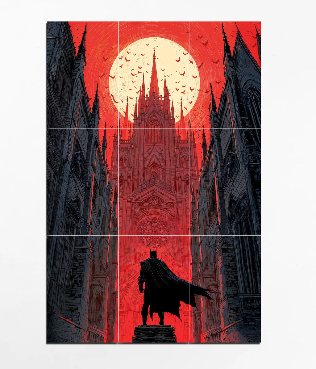 Batman Red Moon Cathedral – 9 Piece Split Poster
