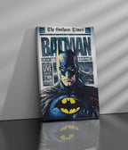 Batman: The Gotham Times Cover Canvas Print