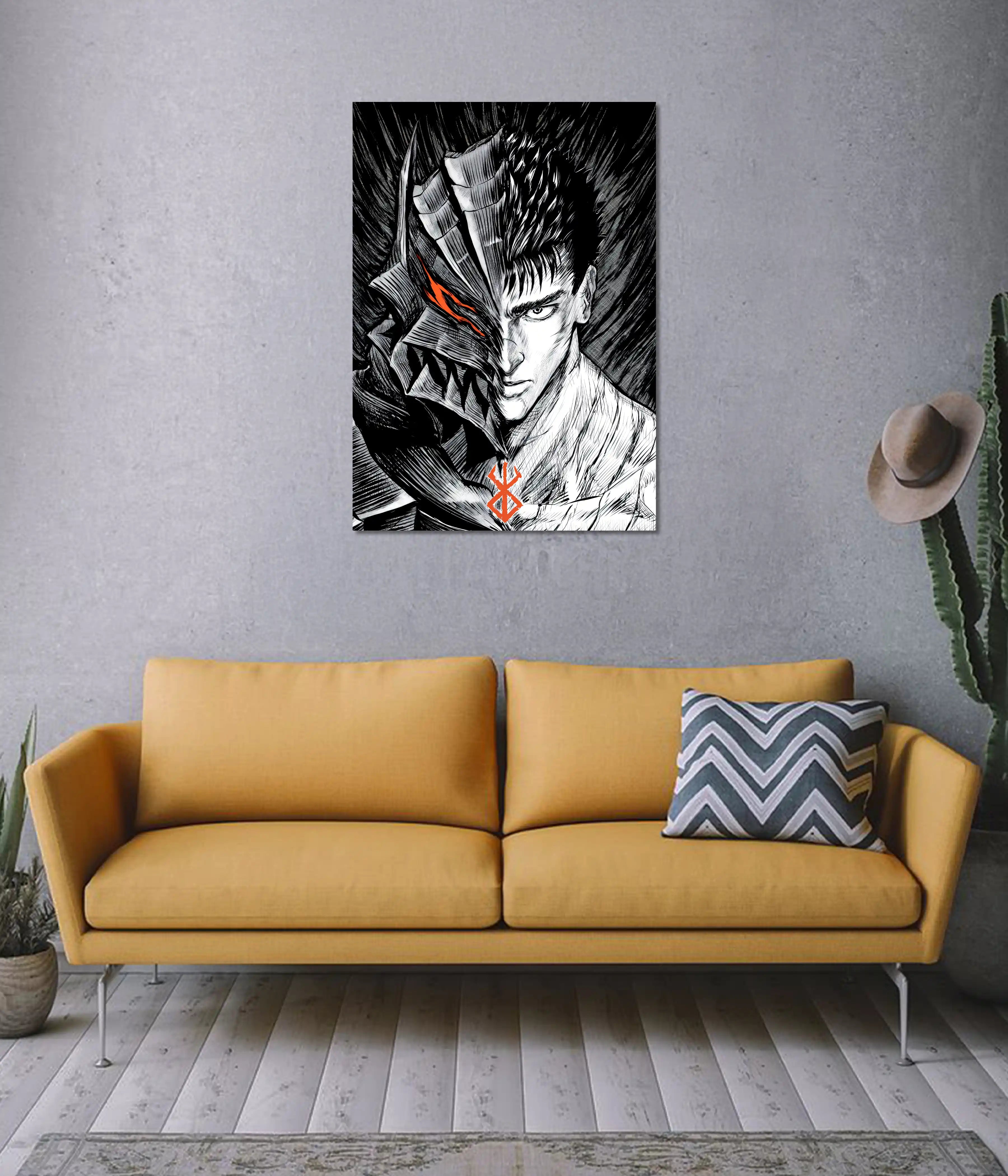 Berserk Guts Dark Duality Anime Wall Poster