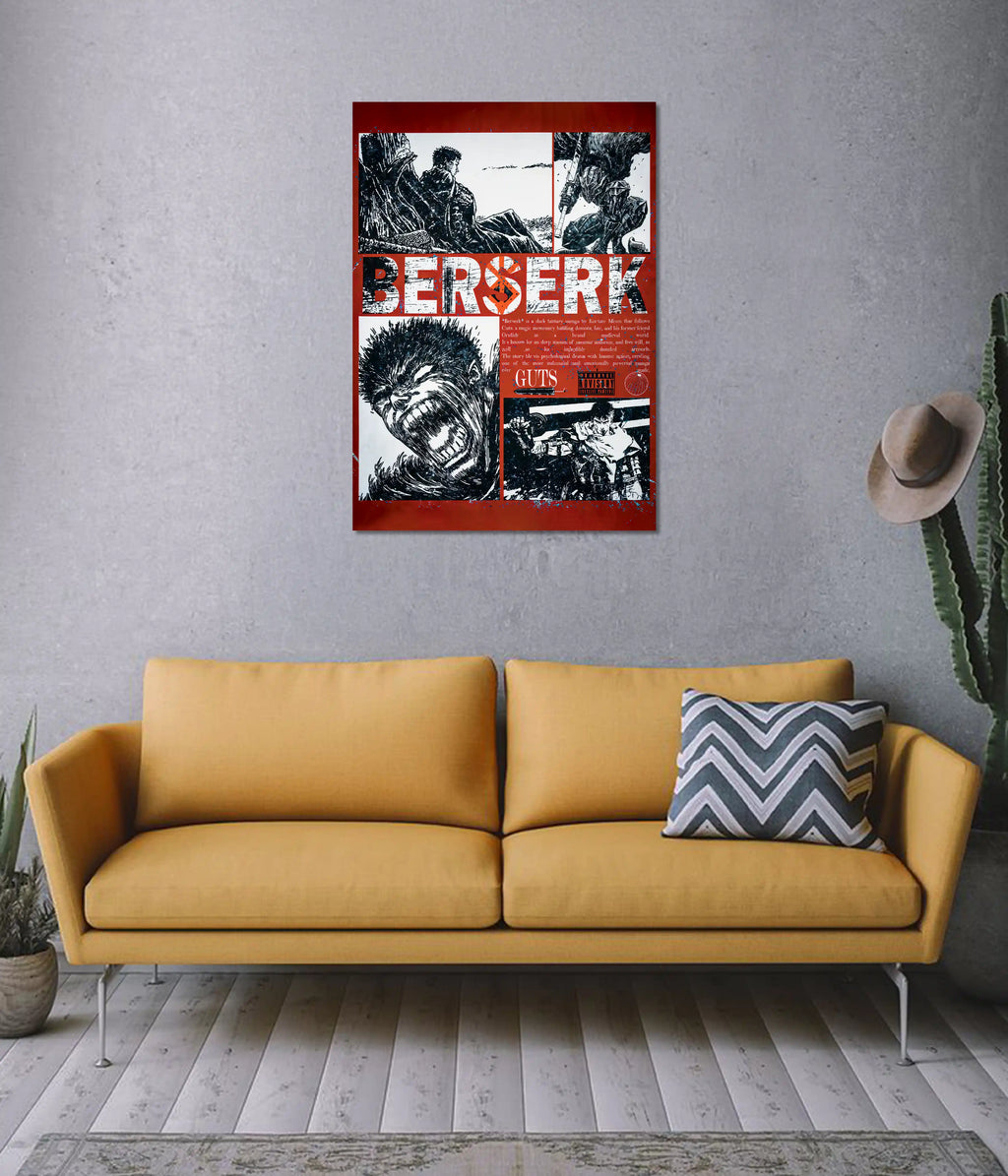 Berserk Guts Manga Collage Anime Wall Poster