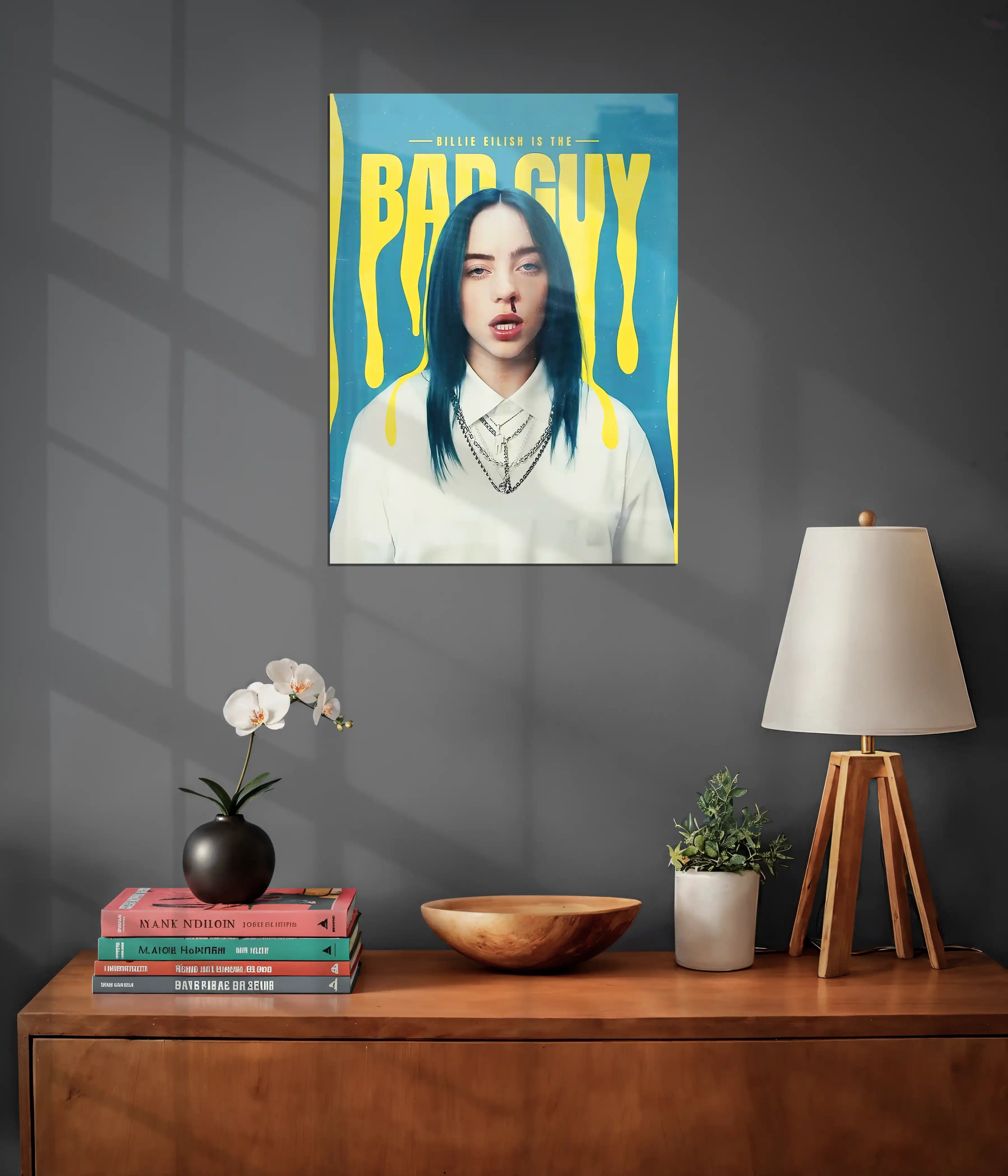 Billie Eilish – Bad Guy Aesthetic Metal Poster