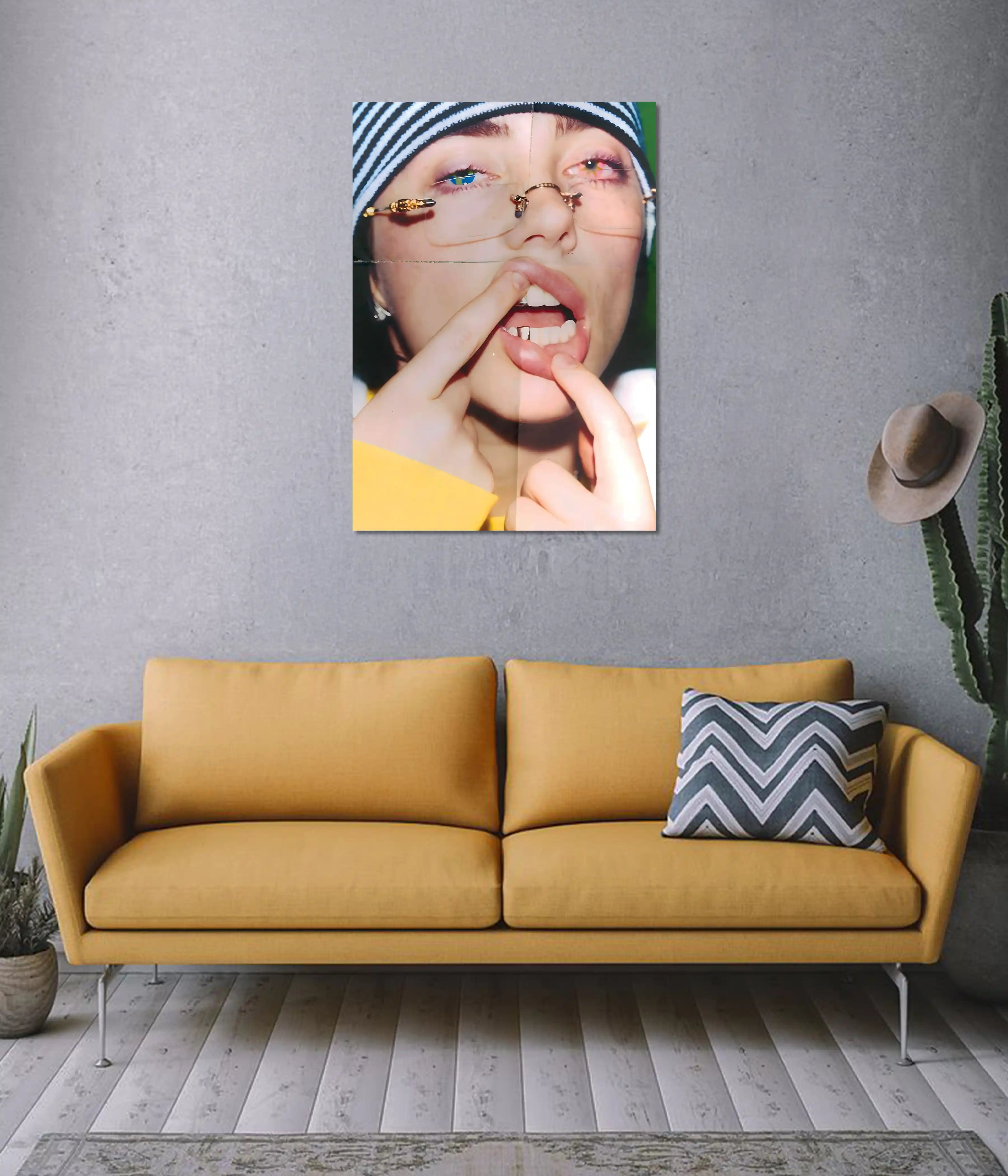 Billie Eilish Raw Expression Poster