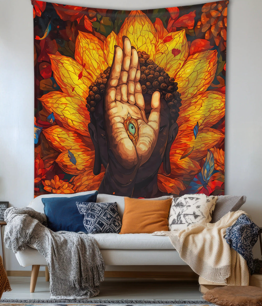 Buddha’s Hand of Awakening Wall Tapestry