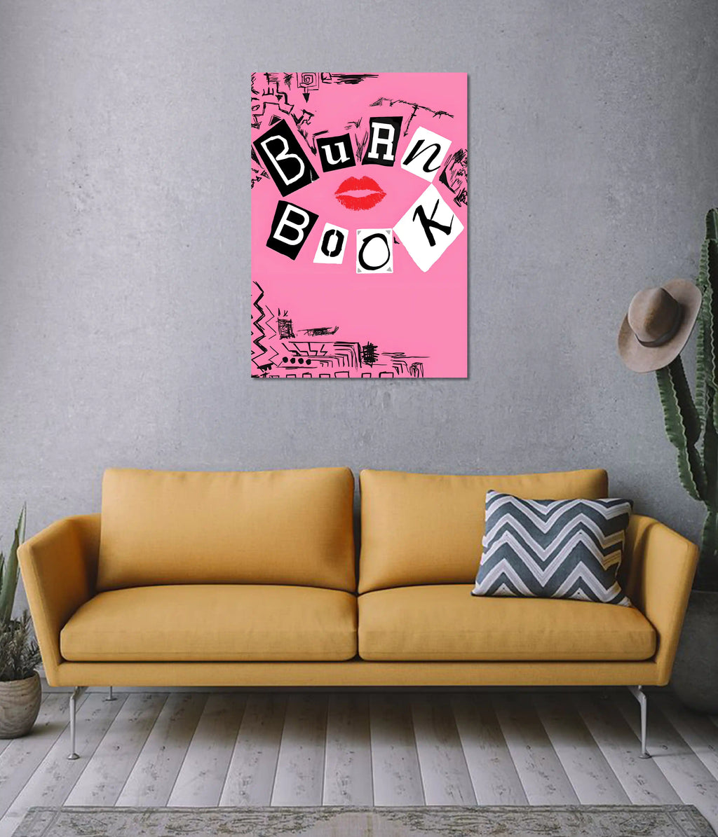 Burn Book – Pink Pop Culture Aesthetic Poster