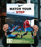 CR7 “Watch Your Step” Football Wall Poster Main Image - Everanta