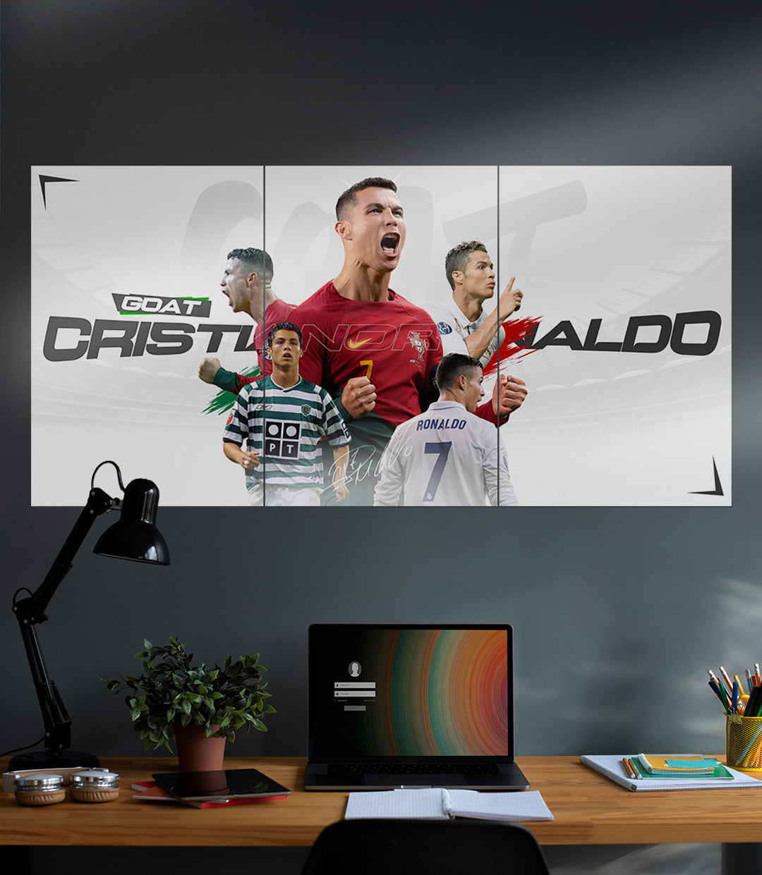GOAT CRISTIANO RONALDO | Football SET | 3 Piece Set