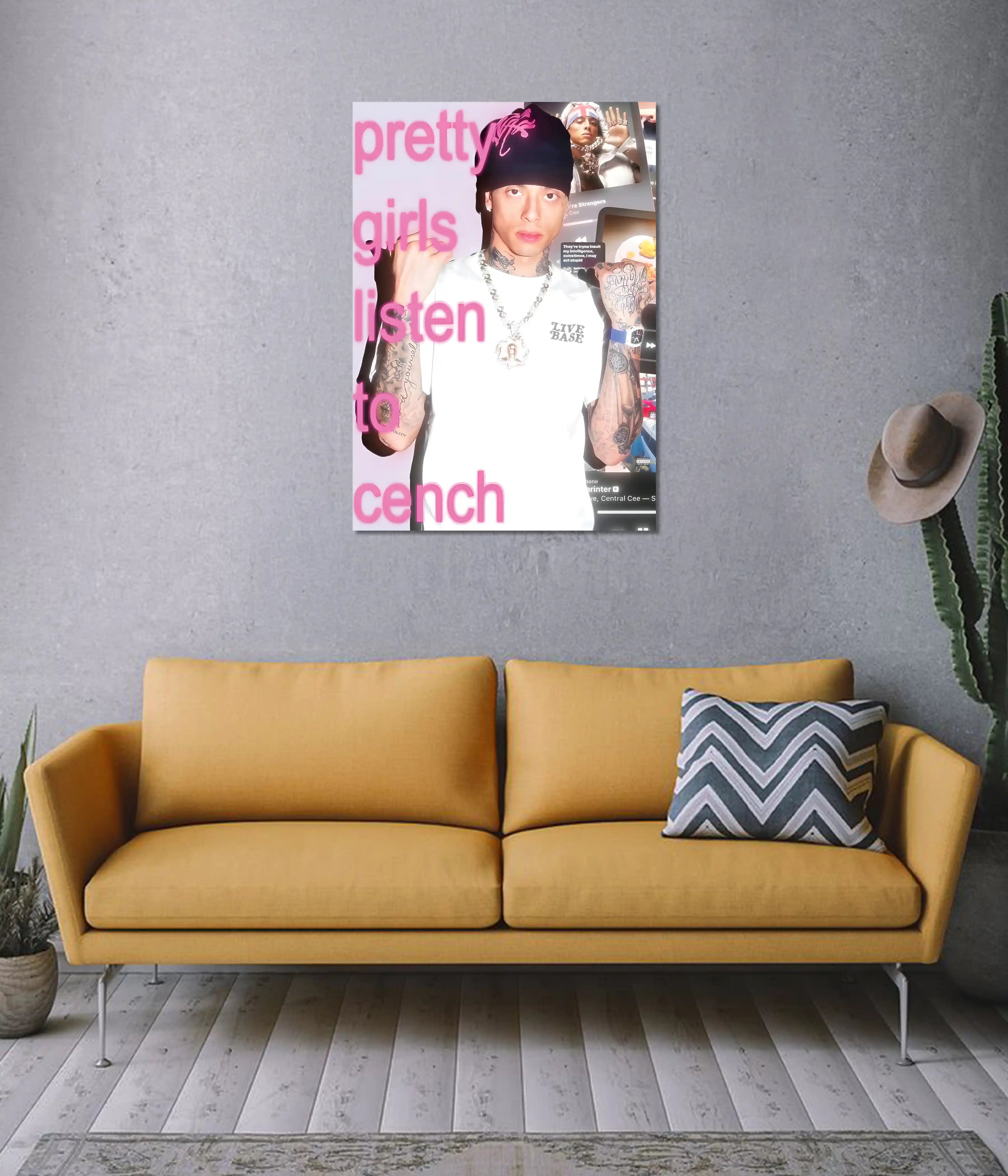 Central Cee “Pretty Girls Listen to Cench” Poster