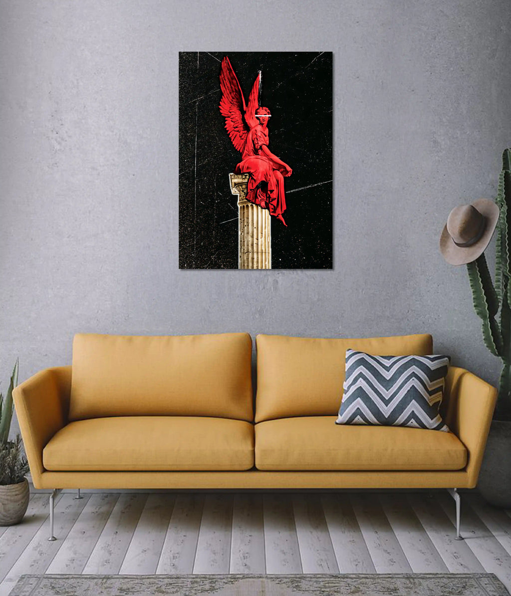 Crimson Angel | Dark Aesthetic Wall Poster