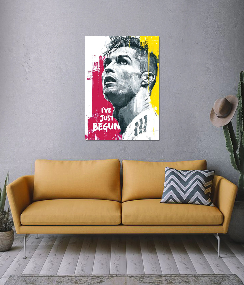 Cristiano Ronaldo “I’ve Just Begun” Football Poster