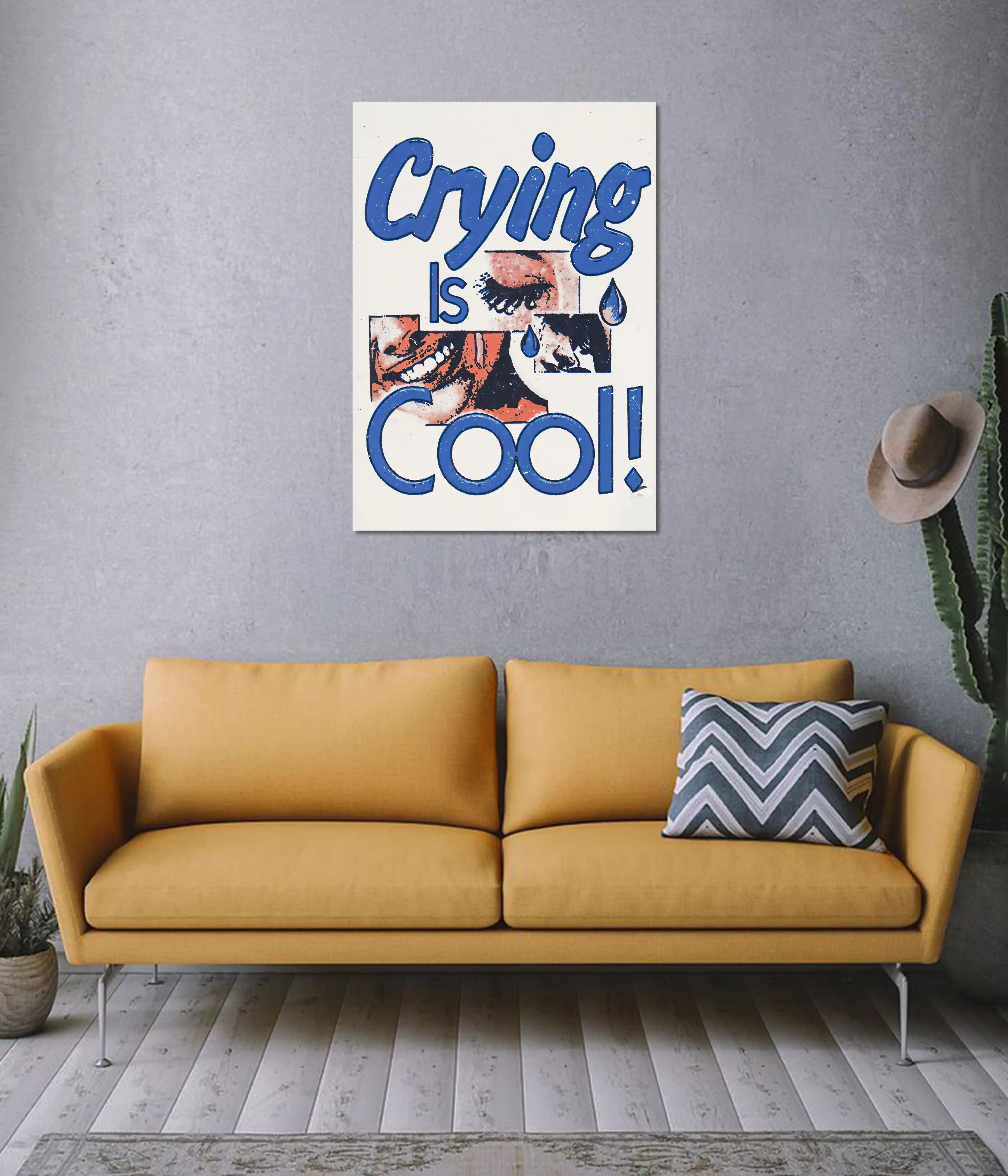 Crying Is Cool – Aesthetic Wall Poster
