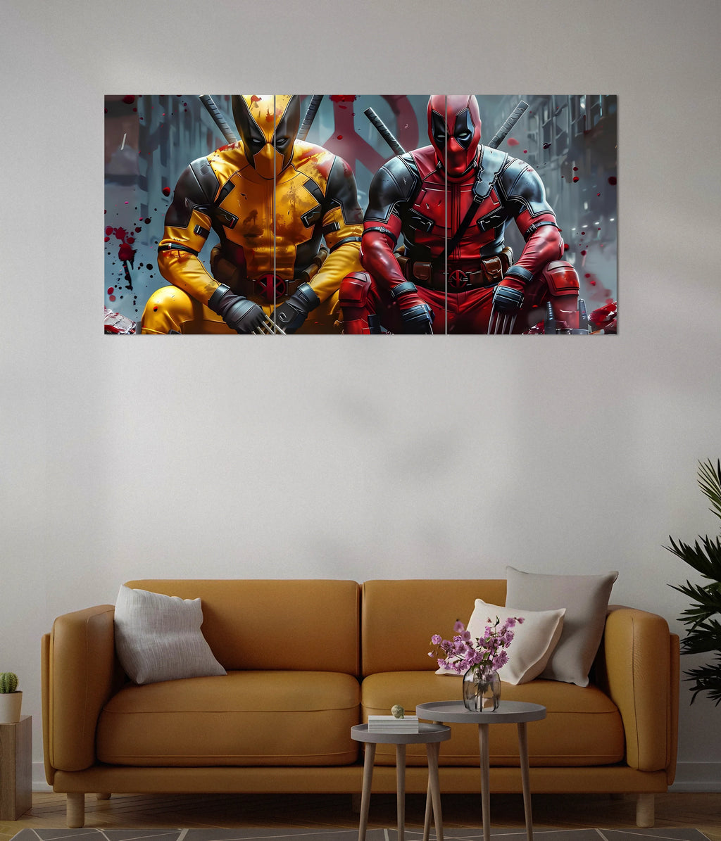 Deadly Duo – Deadpool & Wolverine Split Poster Set