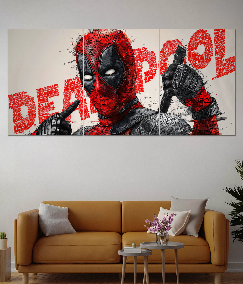 Deadpool Attitude Split Poster – Marvel Superhero