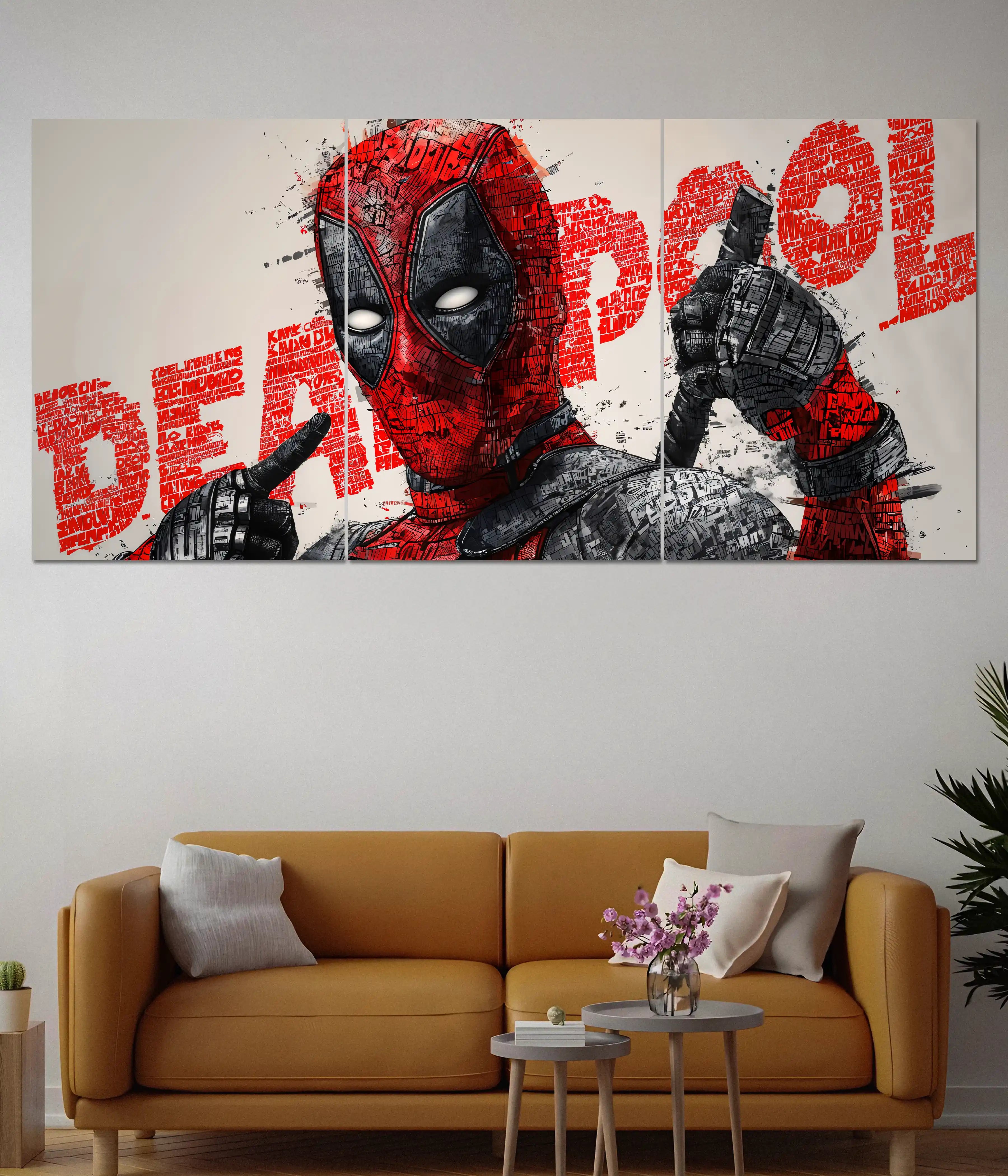 Deadpool Attitude Split Poster – Marvel Superhero