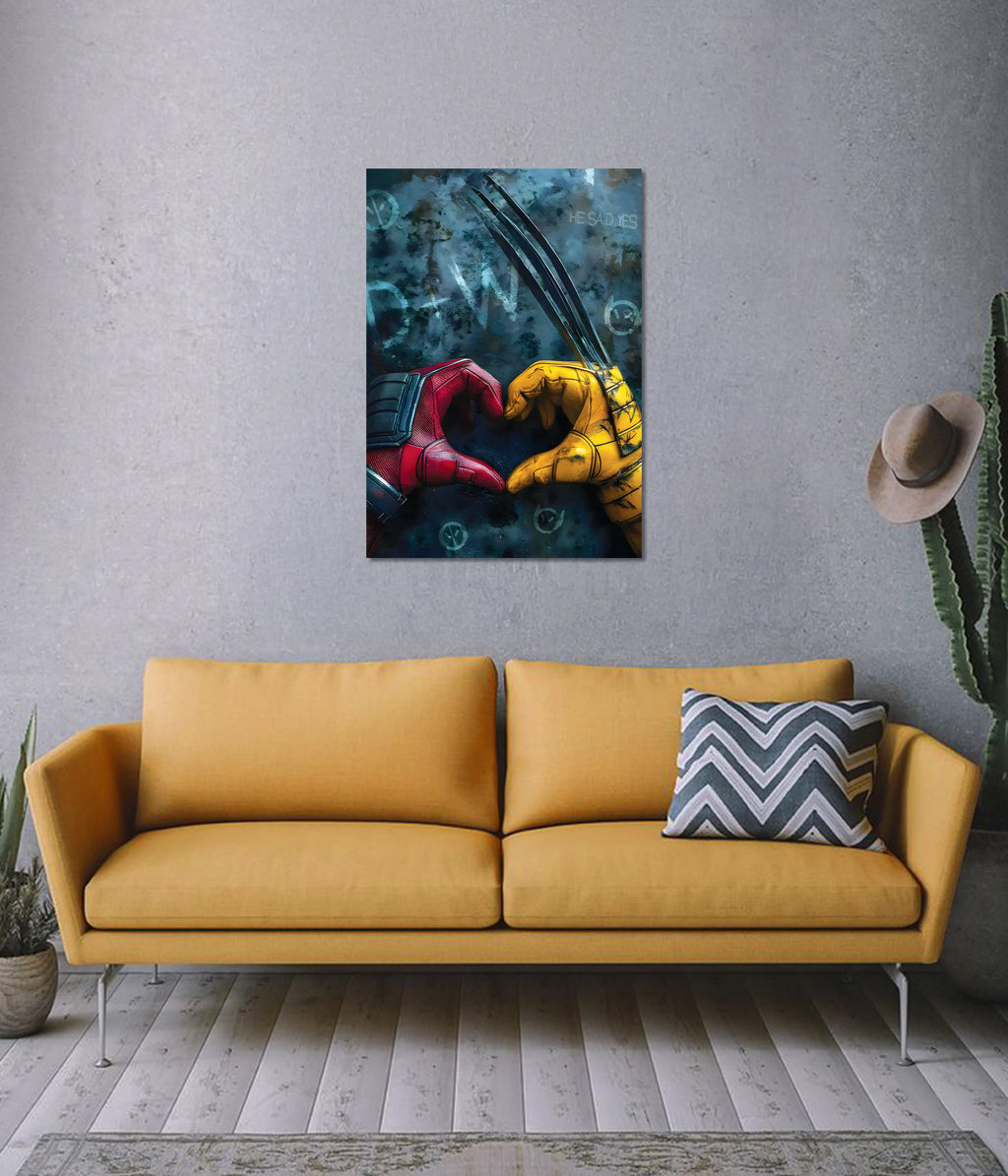 Deadpool × Wolverine Poster – Marvel Superhero Friendship