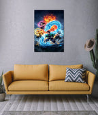 Demon Slayer Elemental Powers Anime Poster
