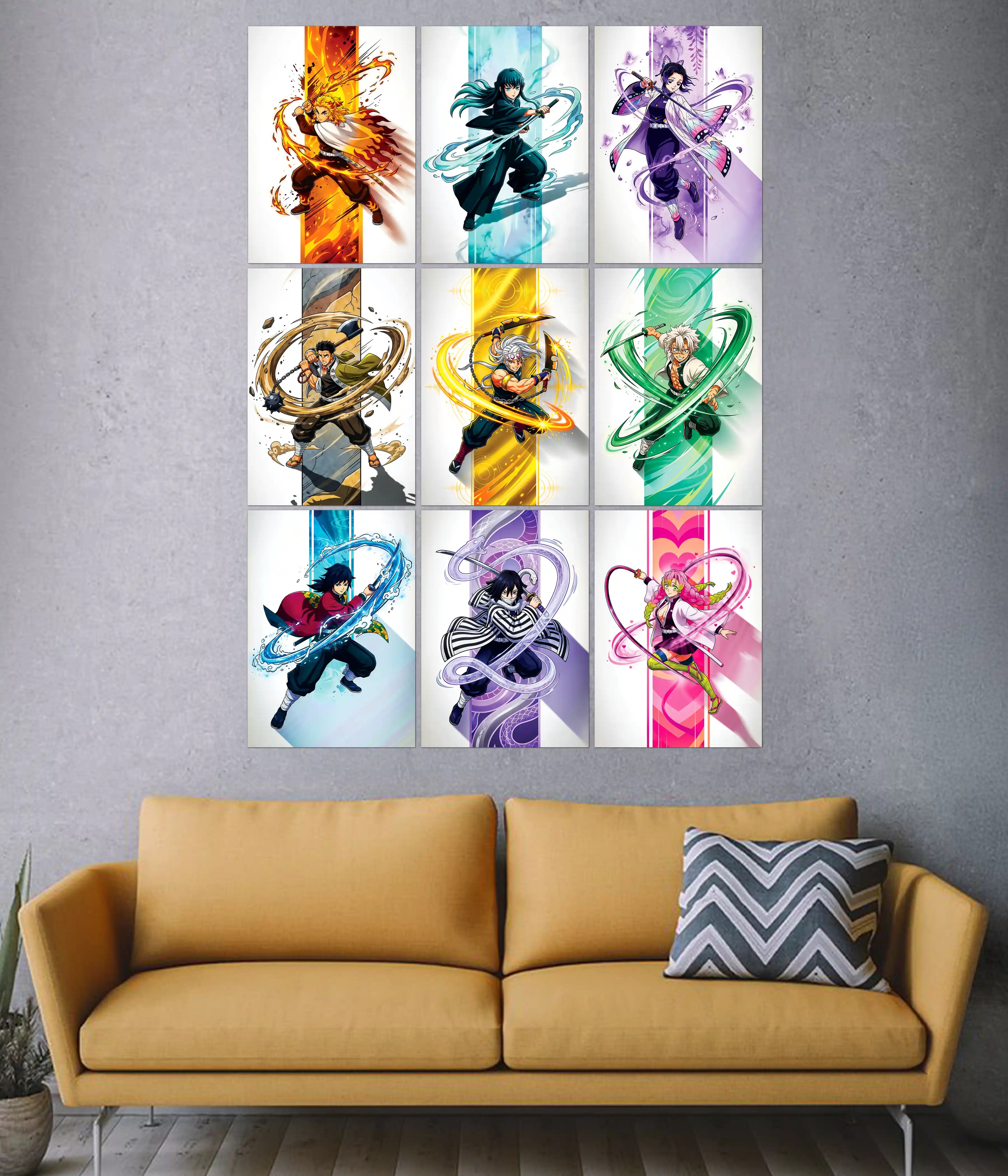 Demon Slayer Hashira 9-Piece Poster Set