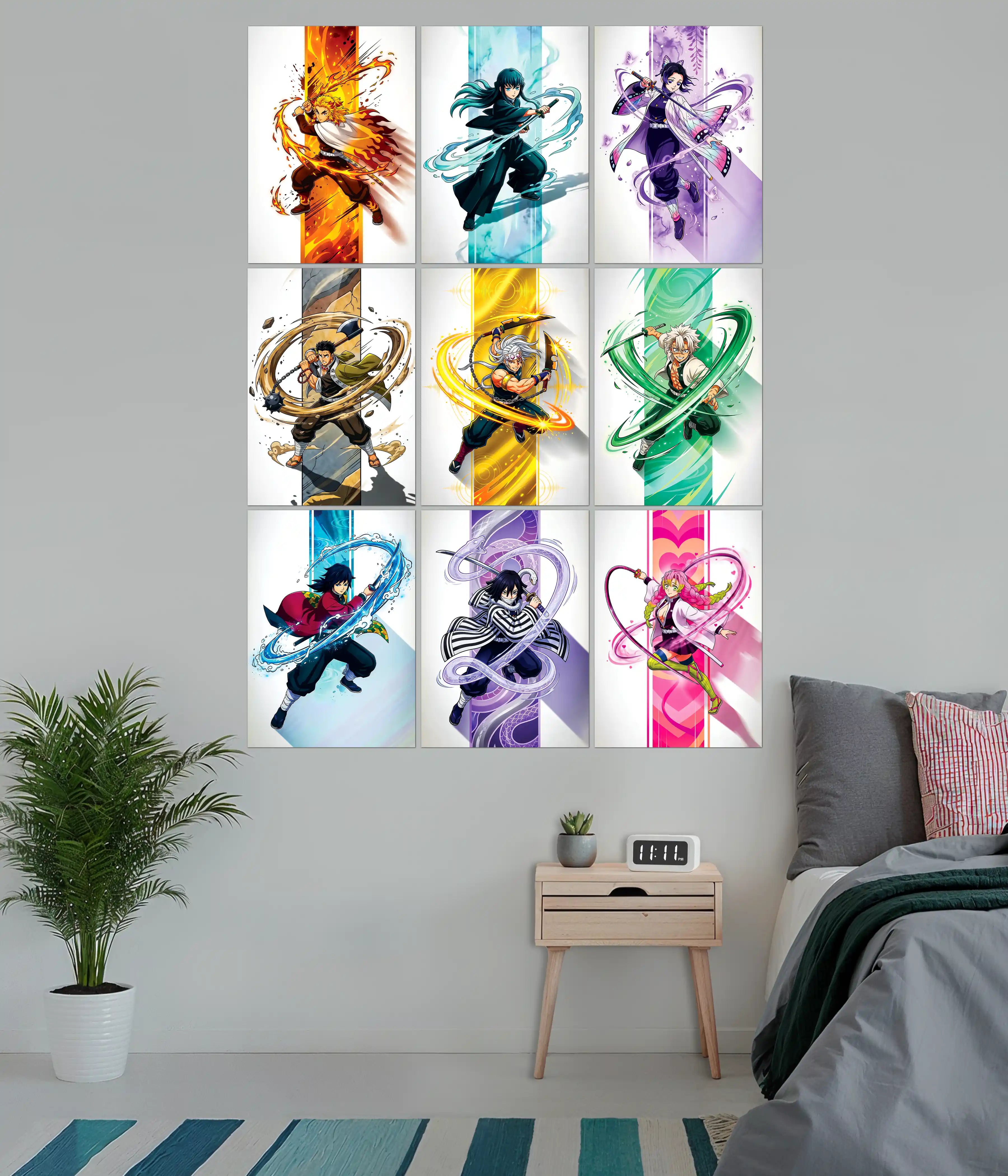 Demon Slayer Hashira 9-Piece Poster Set Main Image - Everanta