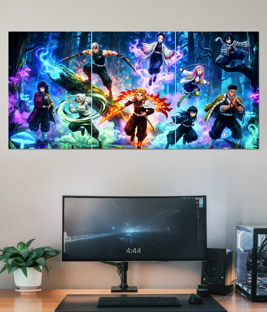 Demon Slayer Hashira Awakening Split Poster Main Image - Everanta