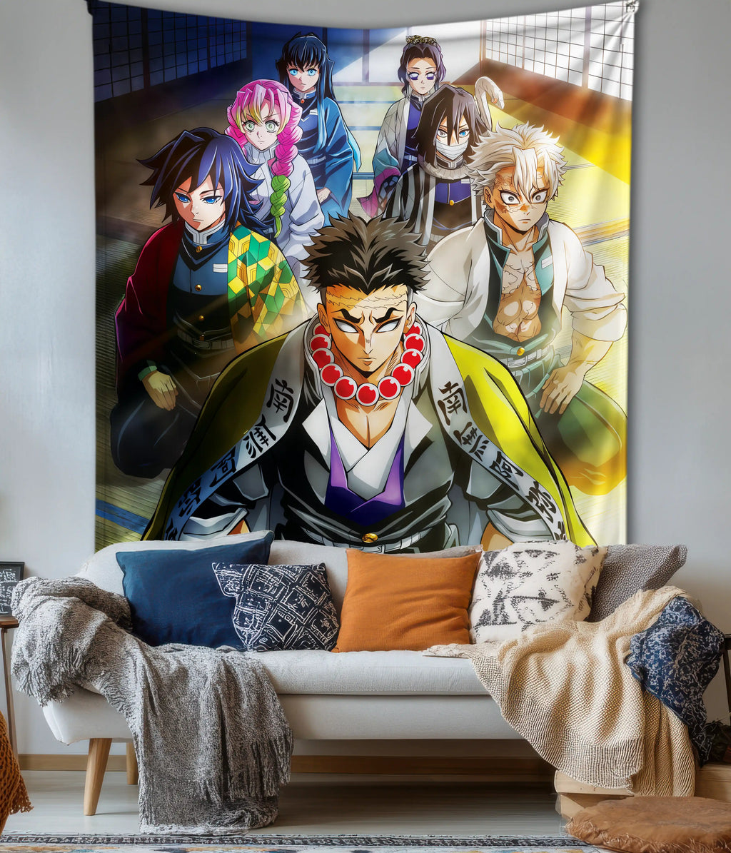 Demon Slayer Hashira Squad Tapestry