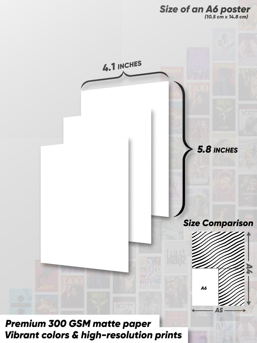 50 Epic Music Card Collage Set