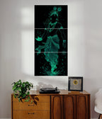 Divine Glow Krishna – Spiritual Split Poster