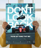 Don’t Look Back – Motivational F1 Racing Poster Main Image - Everanta