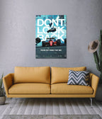 Don’t Look Back – Motivational F1 Racing Poster