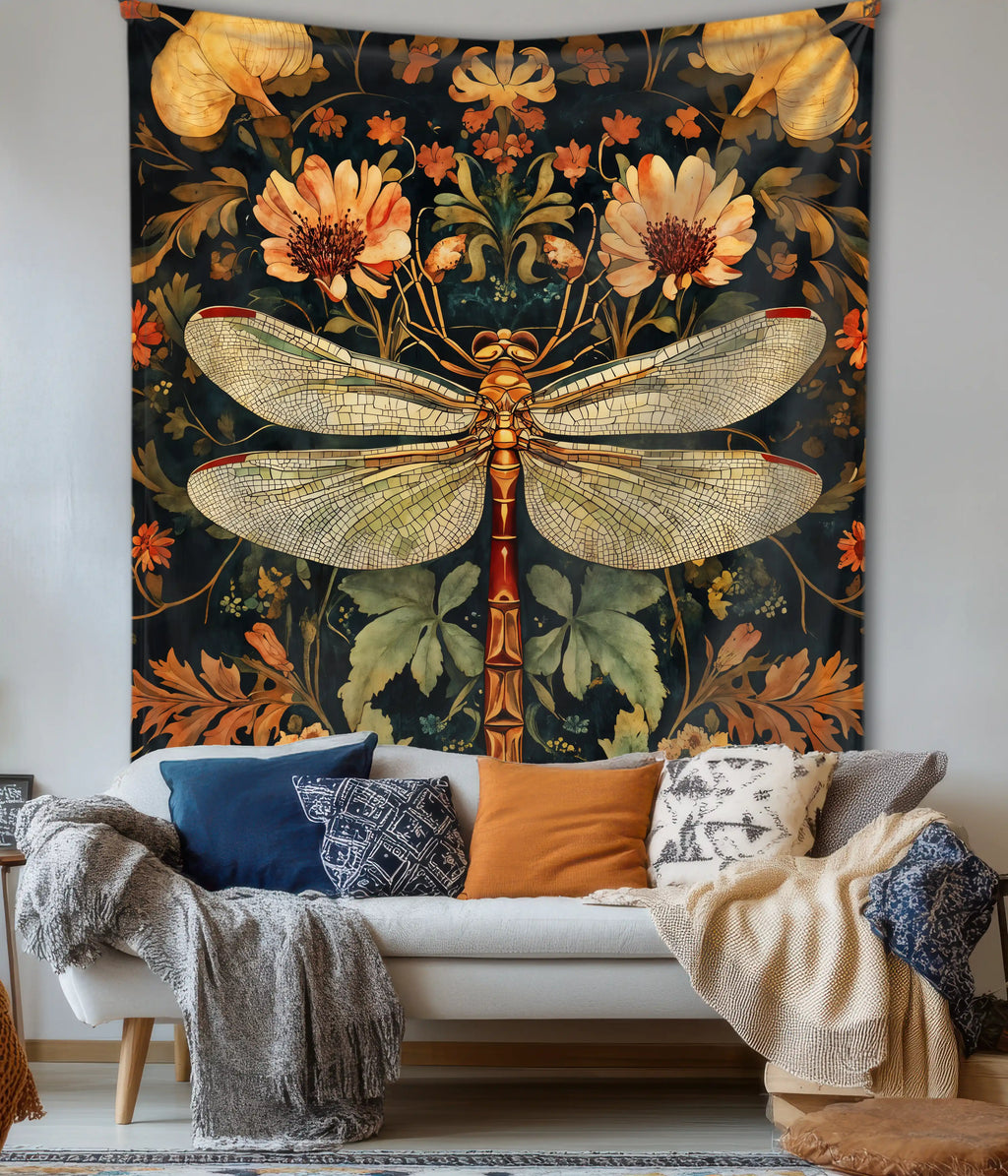 Dragonfly Garden – Harmony Wall Tapestry