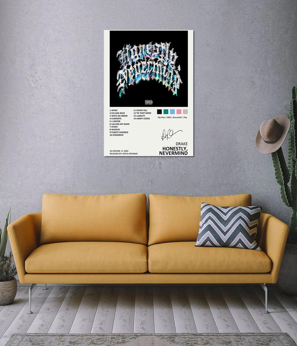 Drake – Honestly, Nevermind Album Poster