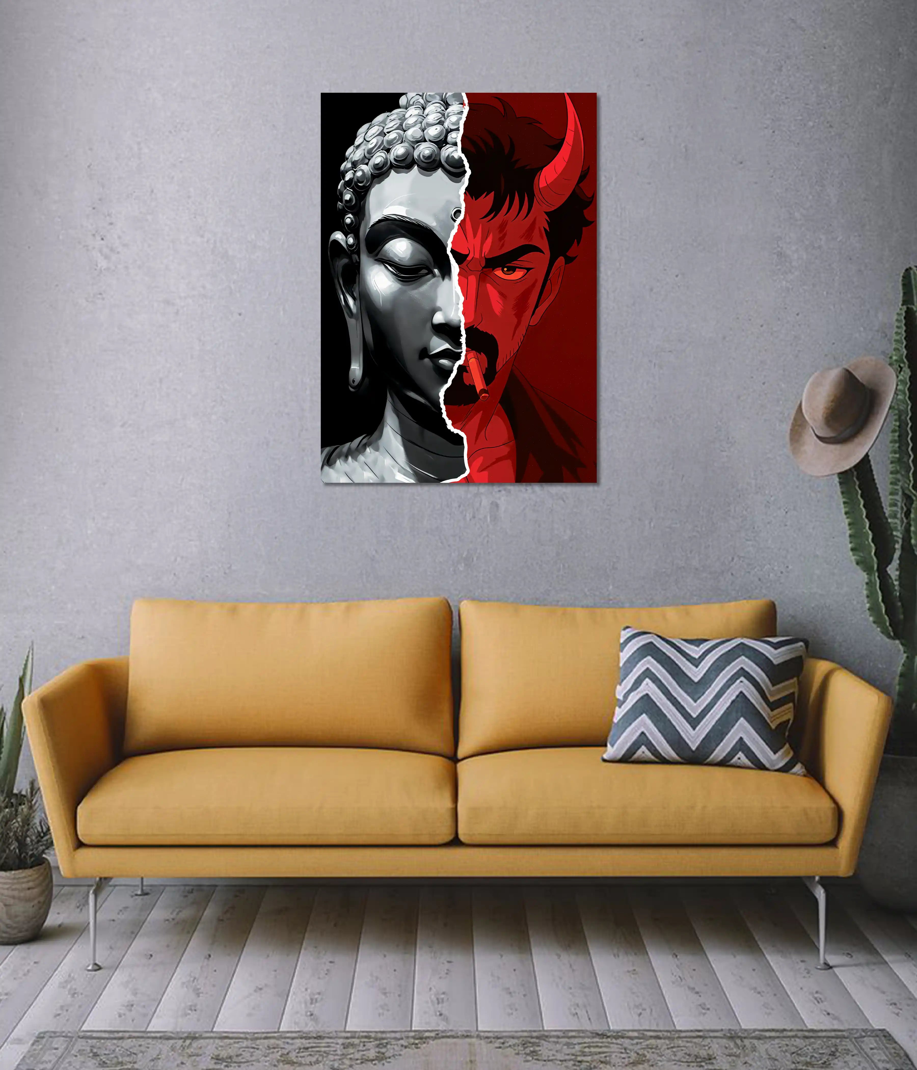 Duality Within – Good vs Evil Aesthetic Poster