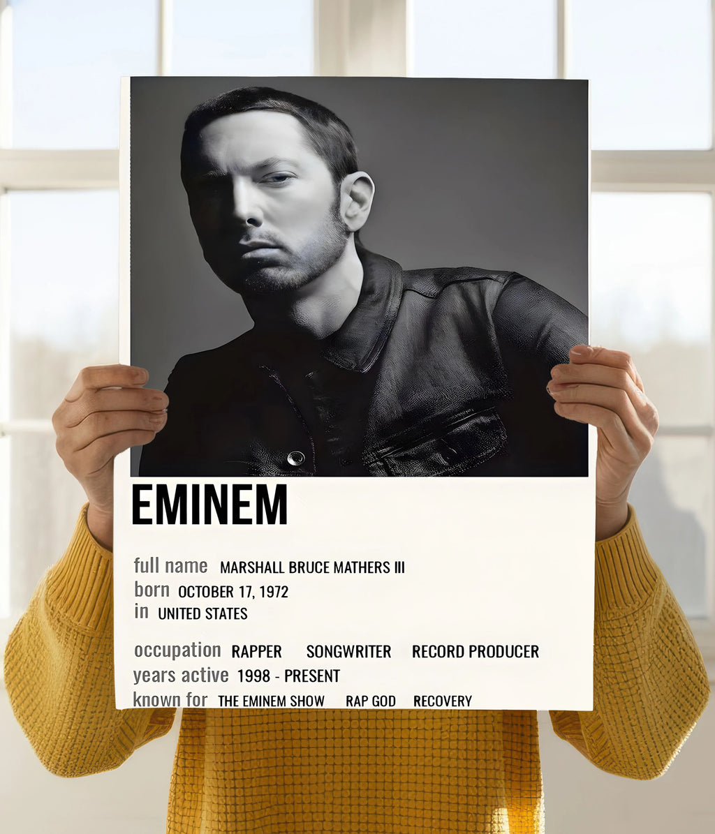 Eminem – Iconic Rap Legend Wall Poster