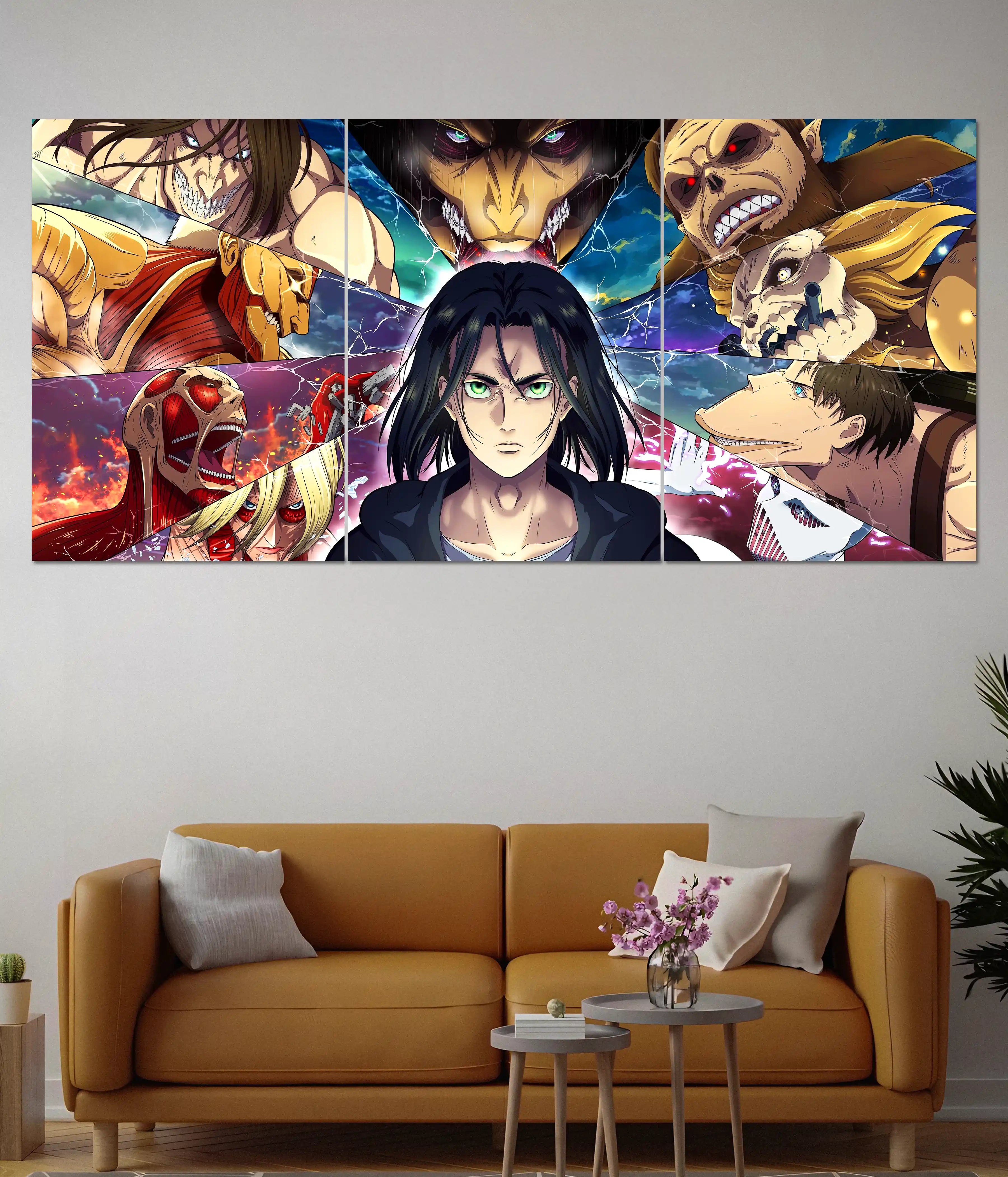 Eren Yeager – Titan War Split Poster